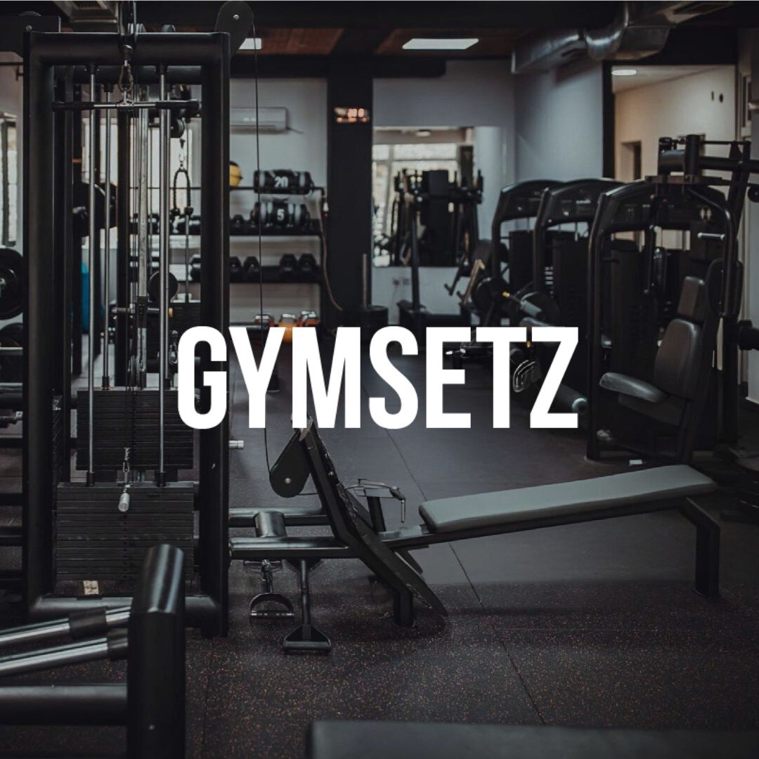 Sportschool met Gymsetz logo.
